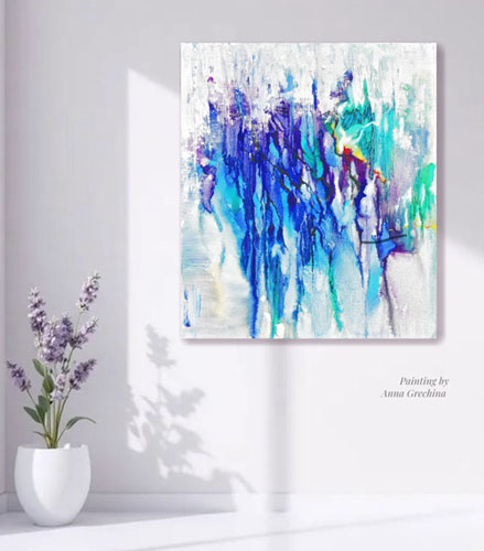 Золотая абстракция. Живопись, масло. Художник Анна Гречина.