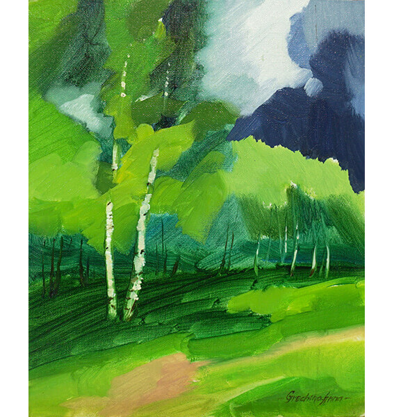 "Весна". Пейзаж. Художник Гречина Анна